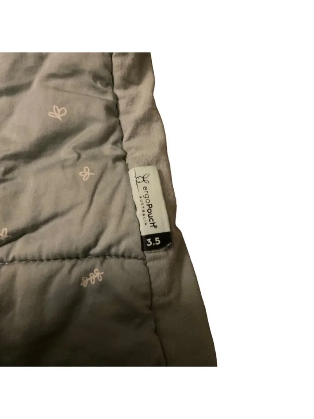 Ergo pouch Sleep Suit Sack3.5 TOG thicker cotton sage green 4-6y retail 90USD